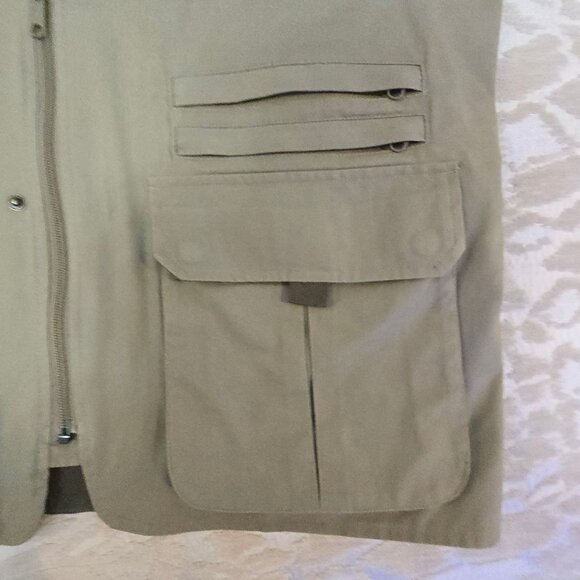 Cabela's Tan Outdoor Gear Utility Vest Men XL Hunting Fishing Storage - Picture 6 of 12